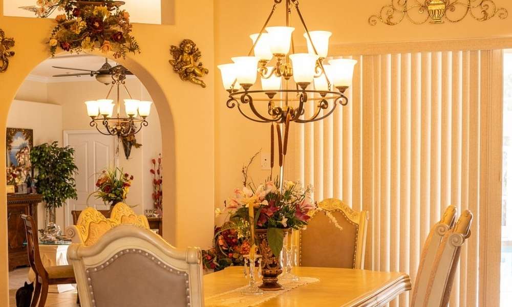 Chandeliers are also a great way to add light to your dining room.