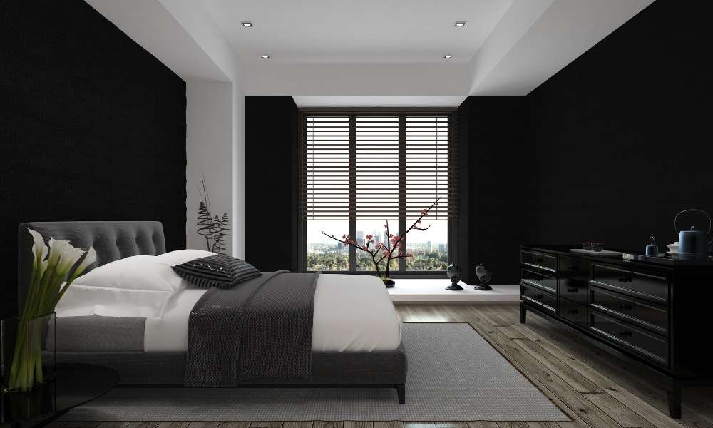  Neutral colors are black bedroom