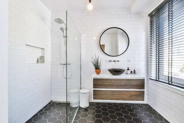 A farmhouse bathroom mirror is essential