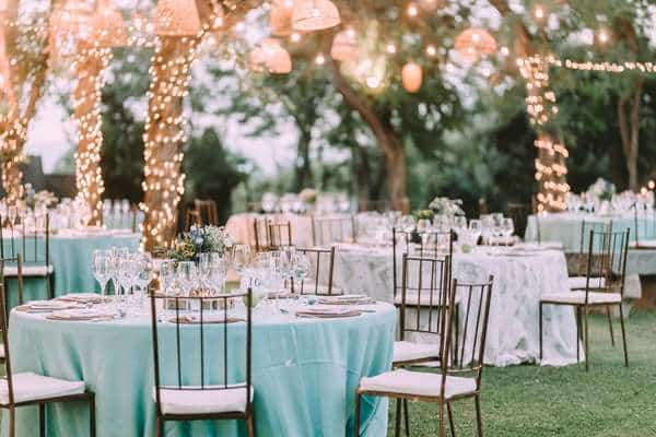 Light emitted by outdoor  table fixtures