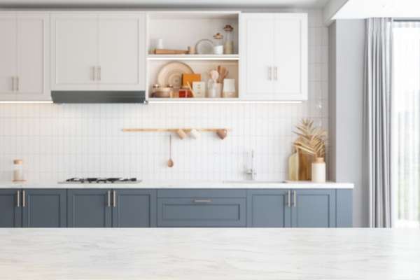 Repurposed Boxes in Accessorize a Kitchen Counter