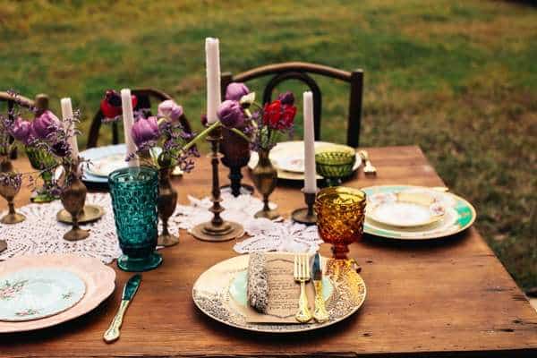  candles Outdoor Table