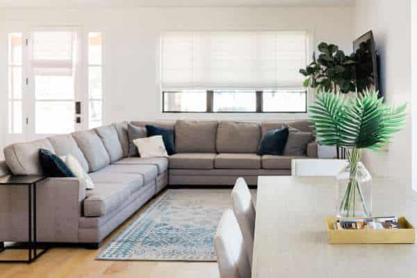 Arranging the Sofa and Loveseat in a L-Shaped Configuration