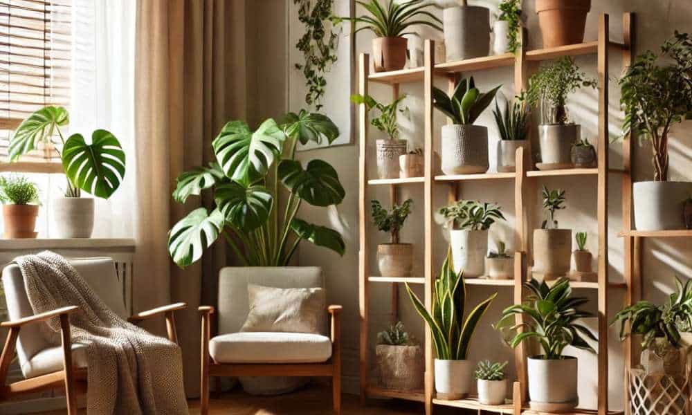 Living Room Plant Corner