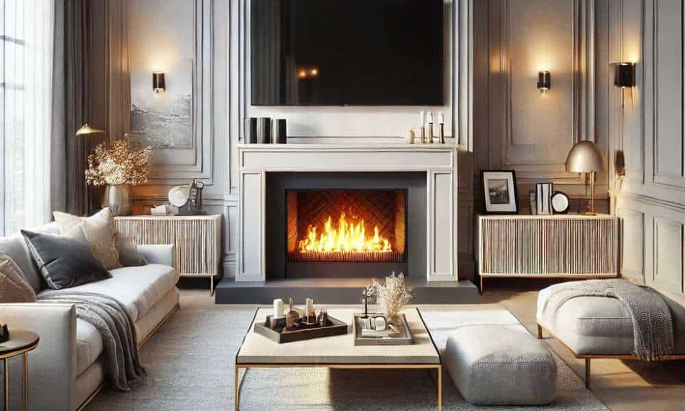 Living Room With Fireplace And Tv Ideas