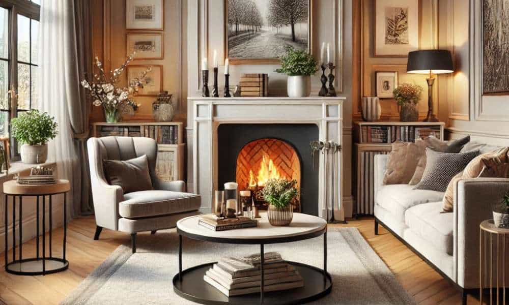 How To Decorate A Living Room With A Corner Fireplace