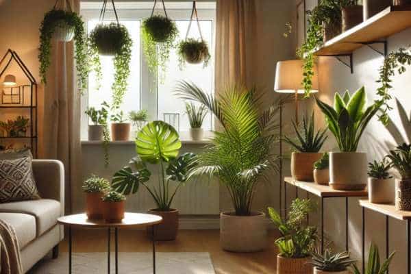 Maximizing Light for Arrange Plants In Small Living Room