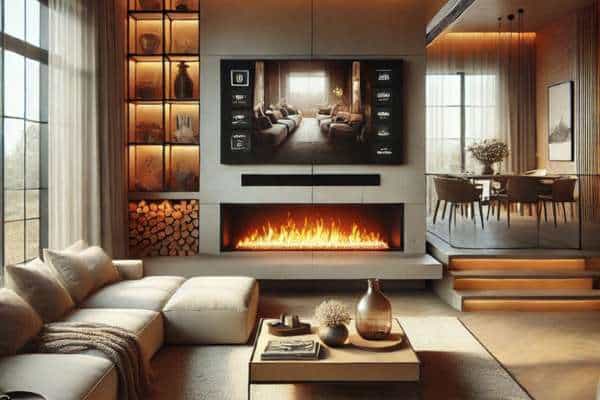 living room with fireplace and tv ideas