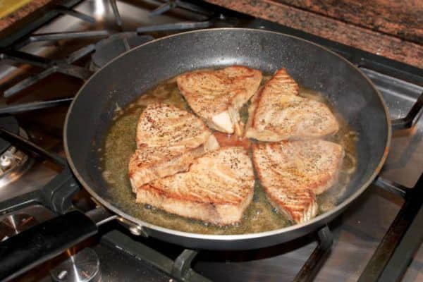 Step 4: Sear on one side—no poking