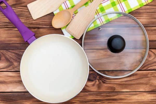 Step 1: Let the Pan Cool a Bit to clean ceramic frying pan