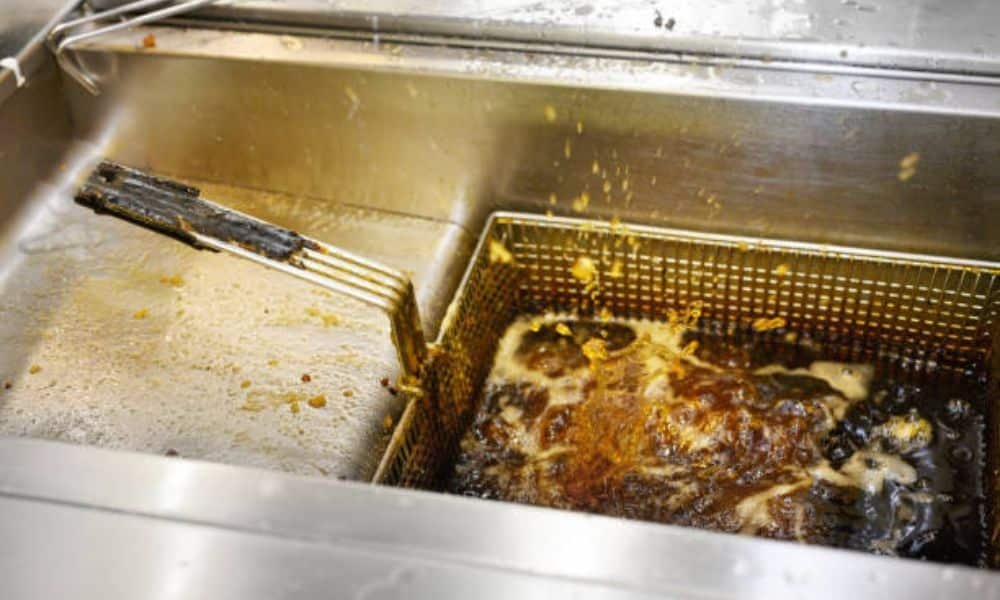 How To Clean Stuck On Grease From Deep Fryer