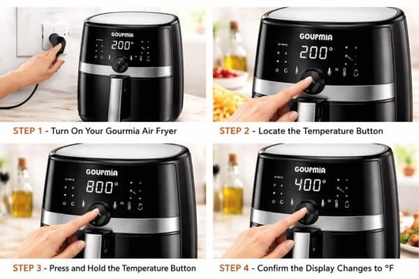 Step-by-Step Guide to Change Gourmia Air Fryer to Fahrenheit