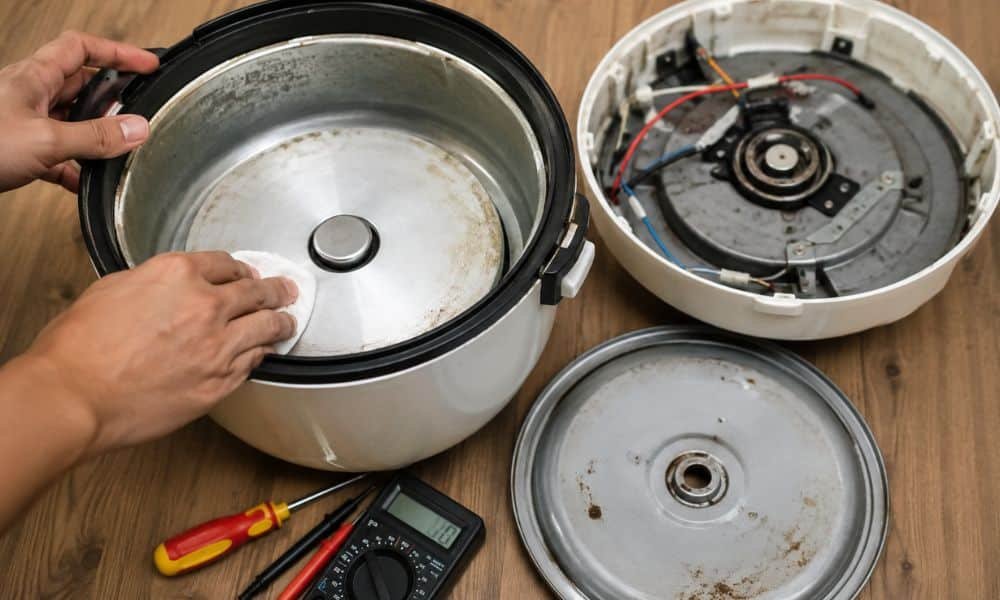 Rice cooker heating plate problem fix